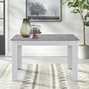 Rectangular Kitchen Dining Table Wooden Table 4-6 Seats Family Party Table White