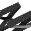 2PC Industrial Metal Steel Table Legs Cross X Frame for Dining/Bench/Office/Desk