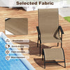 Patio Conversation Furniture Set 5 Pieces Adirondack Chair Set-Coffee
