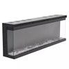 40/50/60inch Media Electric Fireplace Wall Recessed Inset Fire 3 Sided Panoramic