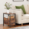HOOBRO Nightstand Side Table Slim Bedside Table End Table with 2 Drawer