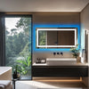 Smart Large LED Bathroom Mirror RGB Illuminated Bluetooth Time Digital Display