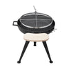 580*710mm Round Fire Pit BBQ Wood Burning Charcoal Grill Party Barbeque Camping