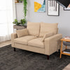 Panana Linen Fabric 2 & 3 Seater Sofa Couch with Wood Legs 3 Colours