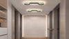 Dimmable Modern Ceiling Lamp LED Acrylic Linear Ceiling Light w/ Remote Bedroom