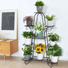 9-Tier Metal Plant Stand Garden Shelves Pot Holder Display Rack Storage