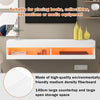 White TV Stand Floating Wall Mounted TV Unit Cabinet With RGB LED Lights 140 cm