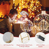 Outdoor Hanging Light Spheres 3 Pack LED Light Balls