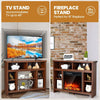 Corner TV Stand for TV up to 48" Entertainment Console Center Adjustable Shelf