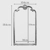 Palazzo Extra Large Ornate Frame Leaner Wall Mirror Antique Silver 184cm x 104cm