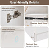Costway 180cm Tall Pantry Cabinet Kitchen Cabinet Freestanding Buffet Cupboard