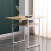 2-Tier Extendable Computer Desk Breakfast Dining Table for Small Space Foldable