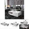 Wooden Coffee Table With Storage Drawer Shelf Living Room Furniture Multipurpose