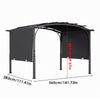 Steel Frame Outdoor Retractable Pergola Gazebo Garden Sun Shade Canopy Shelter