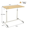 Height Adjustable Laptop Table Mobile Sit Stand Converter Lifting Desk W/ Wheels