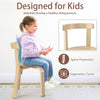Kids Table and 2 Chairs Set Wooden Children Toddler Indoor Furniture Play Corner