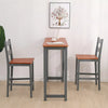 Breakfast Bar Table 2 X Stools Set Solid Pine Wood Kitchen Dining Chair