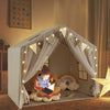 3-4 Kids Large Play Tent House Kids Play Tent w/Star Lights-Grey