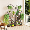 2X Heart-shape Plant Stand Flower Shelf 20 Pots Holder Stand Rack Large Capacity