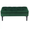 Upholstered Velvet Bench Bedroom Ottoman Storage End Stool Entryway Window Seat