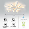 5 Heads LED Ceiling Light V-shaped Chandelier Lamp Bedroom Living Room + Remote