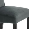 Pair of 2 Velvet Fabric Dining Chair Side Chairs High Back Upholstered Seat Soft