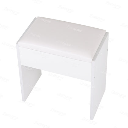 Modern Dressing Table Makeup Desk w/Sliding Mirror Shelves & Drawer Wooden Gifts