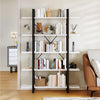 5-Tier Freestanding Bookshelf, Modern Open Display Storage Rack, White