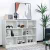 Wood Storage Cube Bookcase 3 Tier 8 Cube Open Shelf Storage Cabinet Organizer