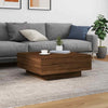 Coffee Table in Brown Oak - Modern Engineered Wood Table for Living Room, N8O8