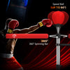 3 in 1 Freestanding Punching Bag with 2 Speed Balls Adjustable 160-230cm Red