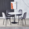 Single Pedestal Base Round Table Kitchen Dining Room Bistro Tables White/Black