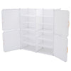 Interlocking Shoes Organiser Cabinet Hallway Storage Shelf Rack Holds 24 Pairs