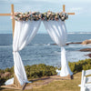 10FT Rustic Sturdy Wood Backdrop Stand Square Wedding Arch Stage Show Farmhouse