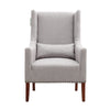 Upholstered Fabric High Wing Back Armchair Accent Chair Lounge Stud Sofa Seat