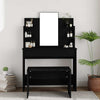 Dressing Table with Mirror Black 96x40x142 cm