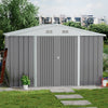 10 x 12 FT Galvanised Metal Steel Sheds Multi-Purpose Storage Shed with Door S