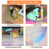 Acrylic Coffee Table Modern Accent Night Stand Iridescent Side Table Office Home
