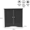 Black Bathroom Under Sink Cabinet Basin Storage Cupboard Vanity Unit Furniture