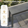 Outdoor Bench 2-3 People Weatherproof Seating Garden Bench Grey