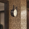 Outdoor Garden Paddington Station Wall Clock Double Sided Hanging Bracket Clock