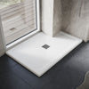 Anti-slip Texture Shower Tray Bathroom SMC Rectangle Enclosure Base Center Waste