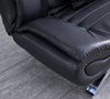 Black Leather Sofa Bed Recliner Chair Sleeper Sofa Bed 2/3 Seaters Couch Sleeper