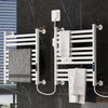 Bathroom Aluminum Electric Ladder Heated Towel Rail Warmer Thermostatic Radiator