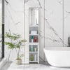 Bathroom Cabinet Storage Unit With 2 Doors & Shelves Tallboy Cupboard Furniture