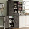 72'' Kitchen Cupboard Pantry Cabinet, Tall Storage Cabinet with Doors and Drawer