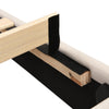 Fabric Upholstered Platform Bed 5 ft King Bed Frame with Headboard in Velvet