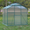 Clear Garden Grow Polycarbonate Aluminium Greenhouse Plants Shelter Sliding Door