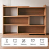 Expandable Bamboo Desktop Bookshelf Desktop 3/4 Storage Rack Organizer Bookcase