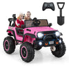 Kids Electric Ride On Car 2-Seater 24V Battery Powered Truck W/ Remote Control